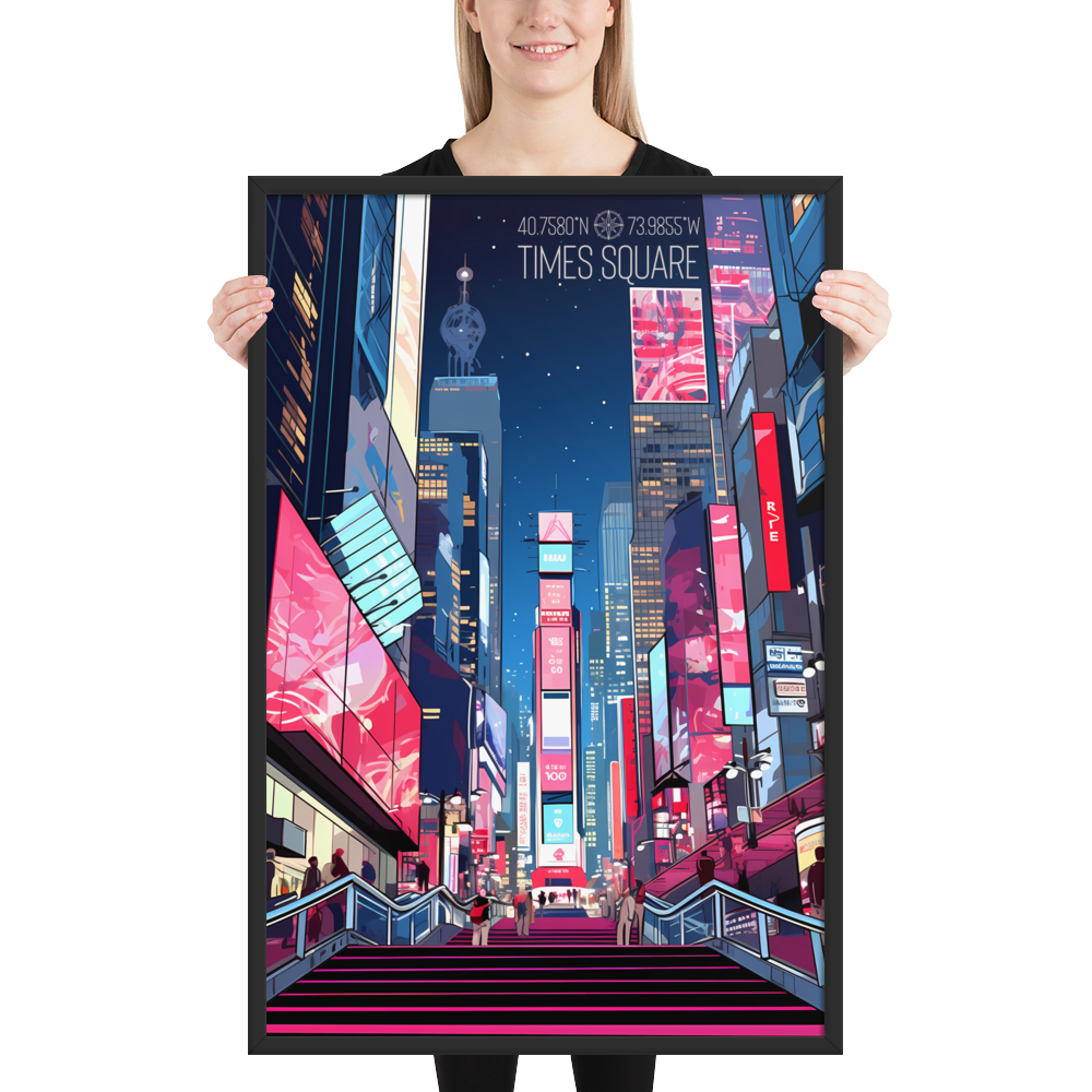 New York - Times Square (Framed poster)