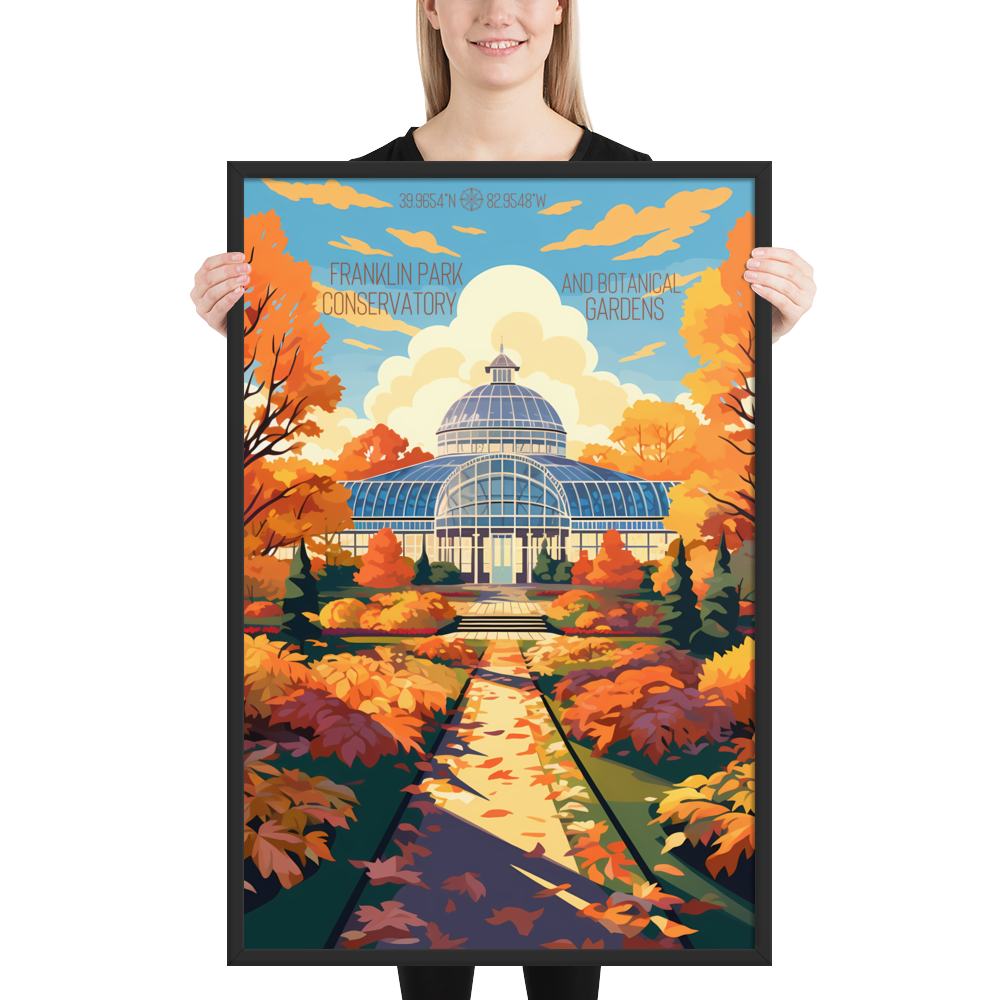 Ohio - Franklin Park Conservatory and Botanical Gardens (Framed poster)