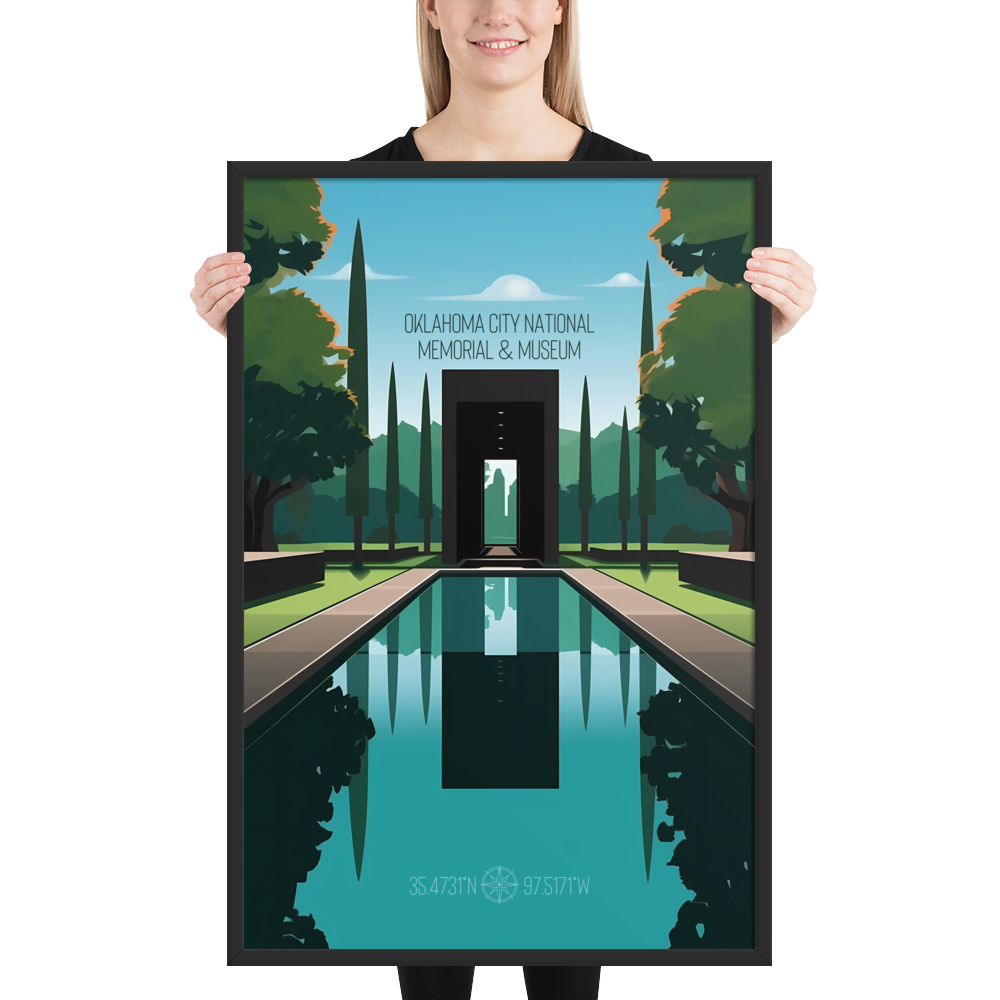 Oklahoma - Oklahoma City National Memorial  (Framed poster)