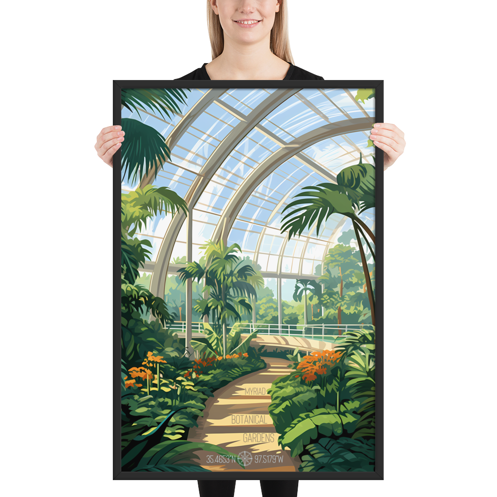 Oklahoma - Myriad Botanical Gardens (Framed poster)