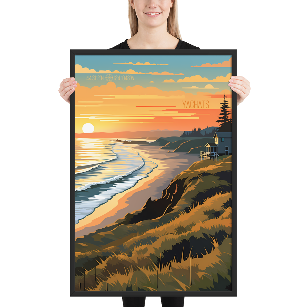 Oregon - Yachats (Framed poster)