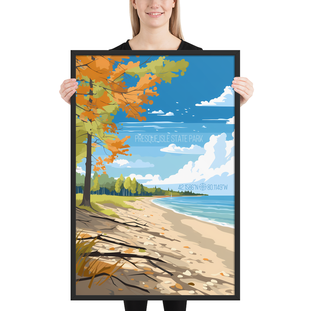 Pennsylvania - Presque Isle State Park (Framed poster)