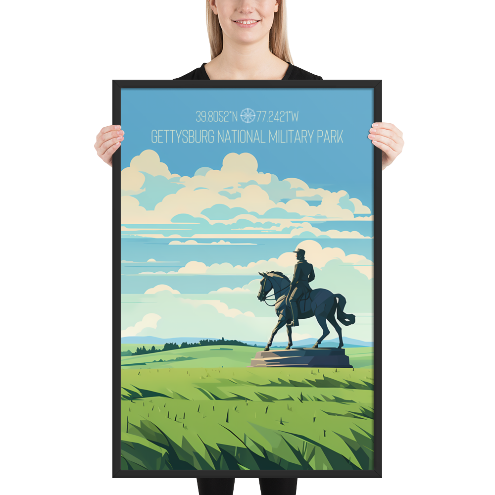 Pennsylvania - Gettysburg National Military Park (Framed poster)