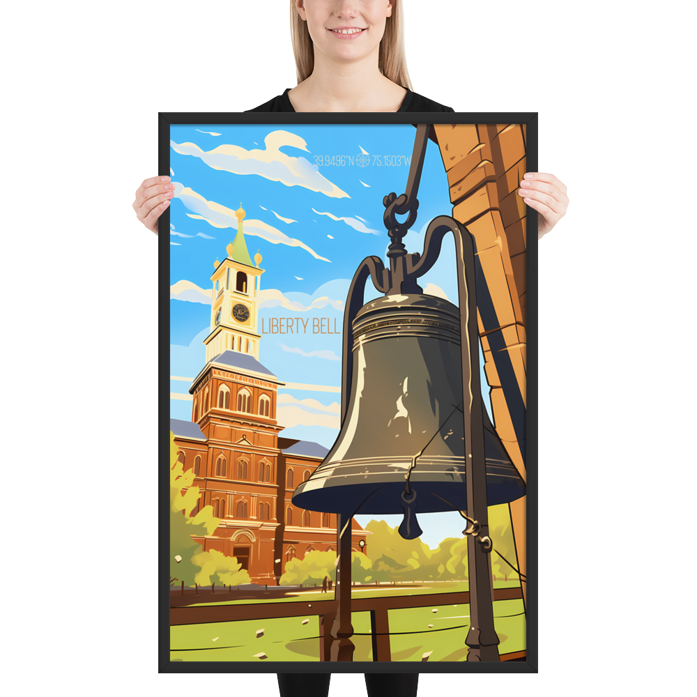 Pennsylvania - Liberty Bell (Framed poster)