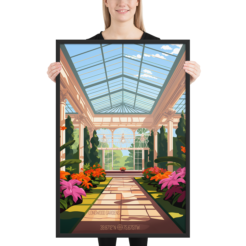 Pennsylvania - Longwood Gardens (Framed poster)