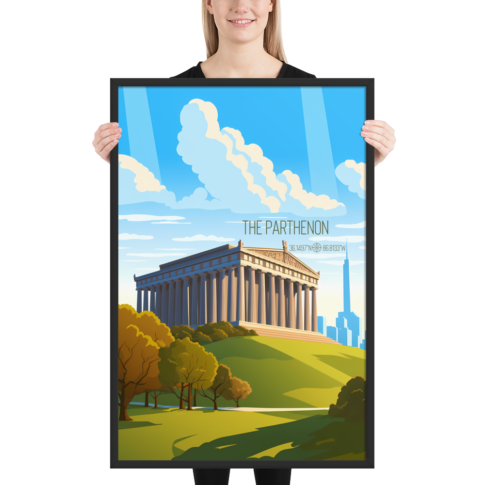 Tennessee - The Parthenon (Framed poster)