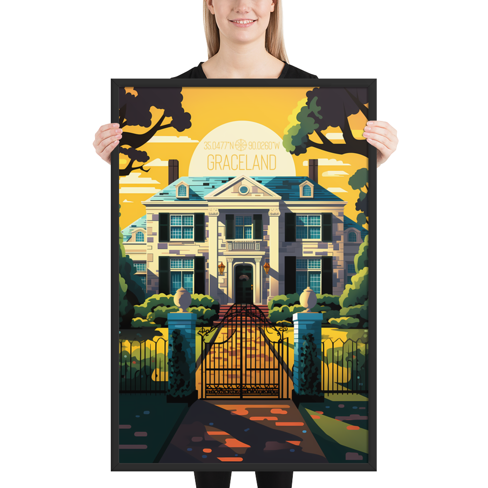 Tennessee - Graceland (Framed poster)