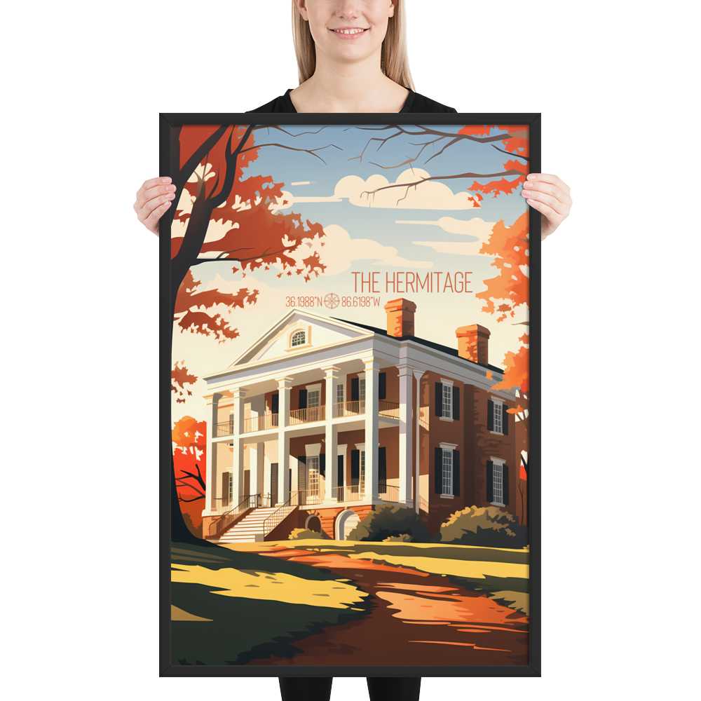 Tennessee - The Hermitage (Framed poster)