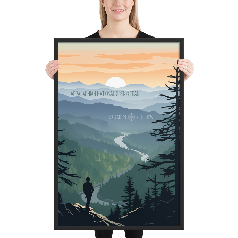 Vermont -  Appalachian National Scenic Trail (Framed poster)