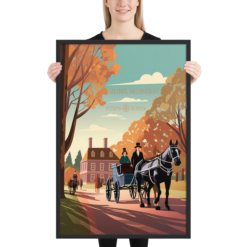 Virginia - Colonial Williamsburg (Framed poster)