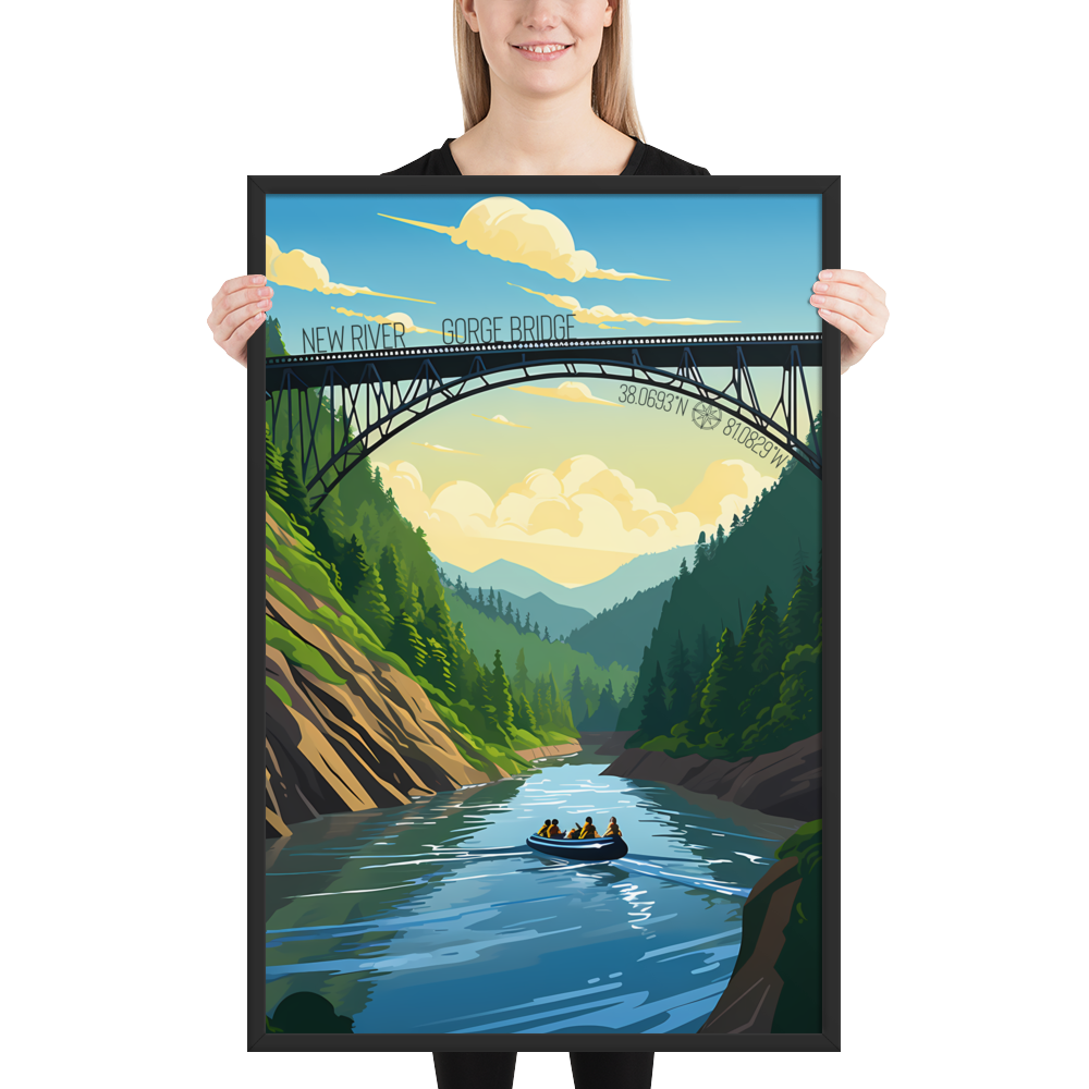 West Virginia - New River Gorge Bridge (Framed poster)