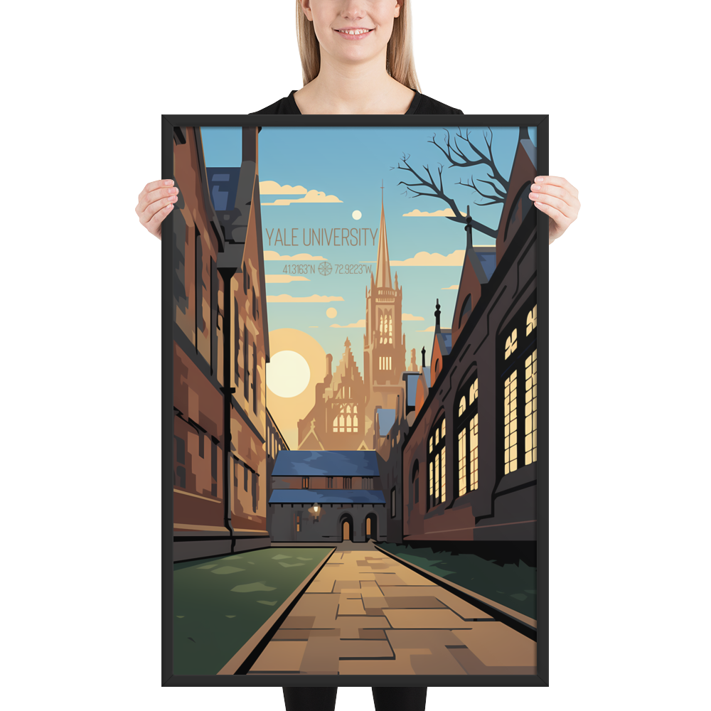 Connecticut - Yale University (Framed poster)