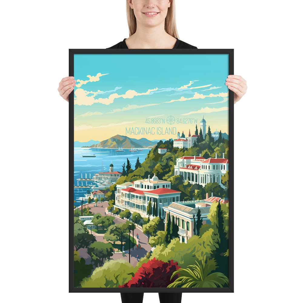 Michigan - Mackinac Island (Framed poster)