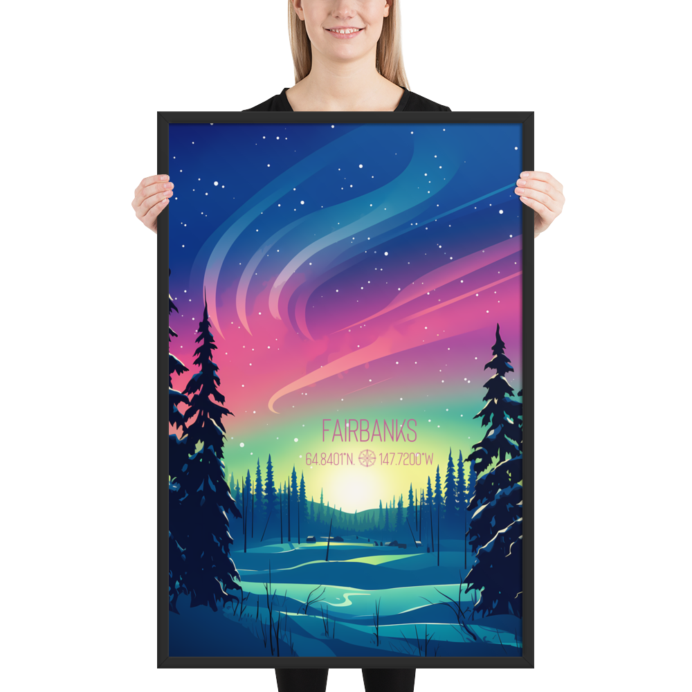 Alaska - Fairbanks (Framed Poster)