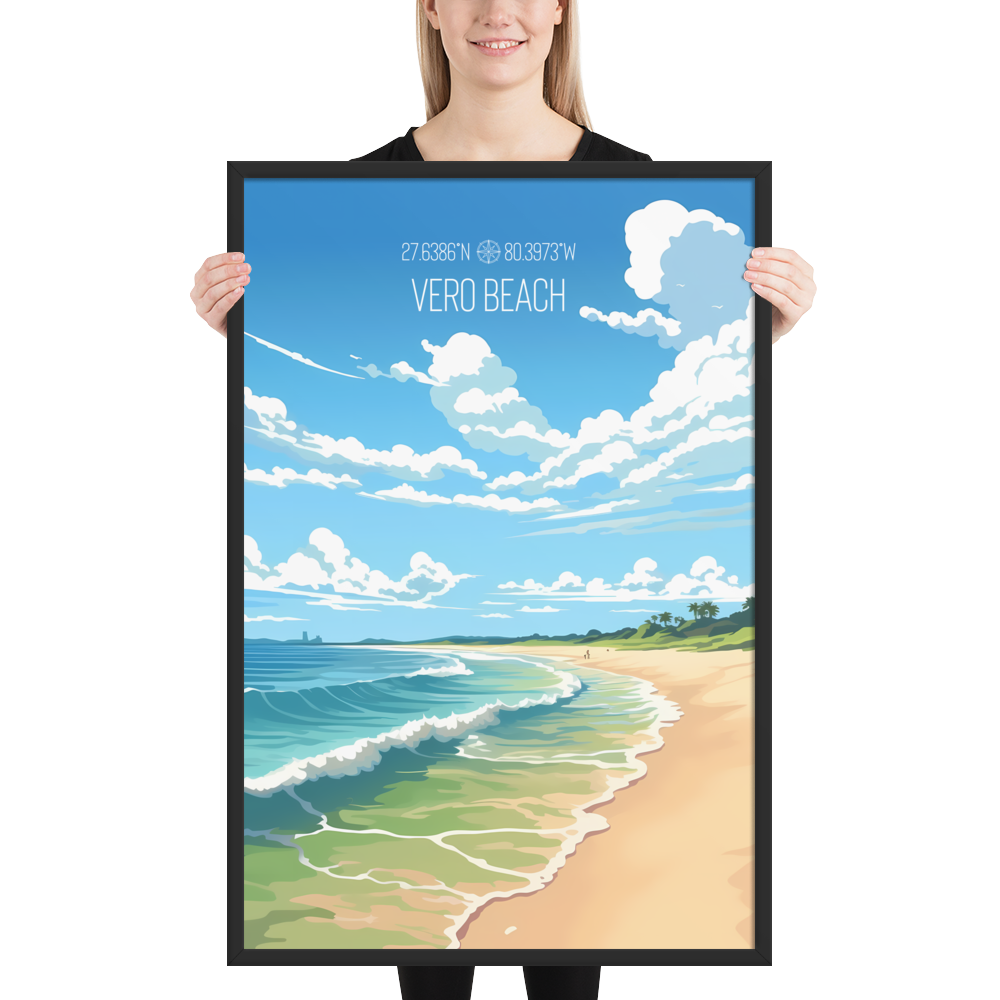 Florida - Vero Beach (Framed poster)