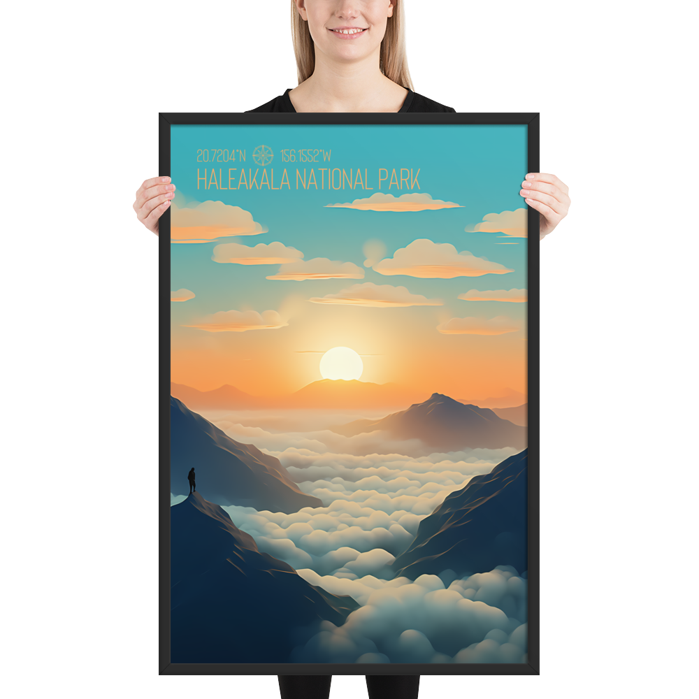 Hawaii - Haleakalā National Park (Framed poster)