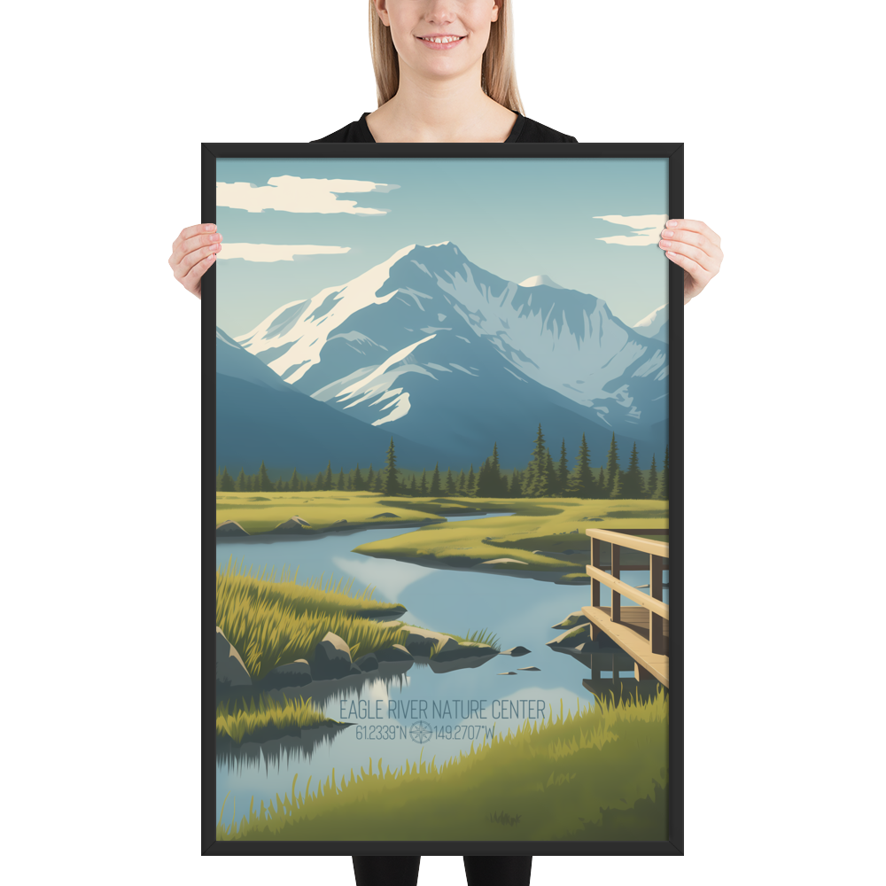 Alaska - Eagle River Nature Center (Framed poster)