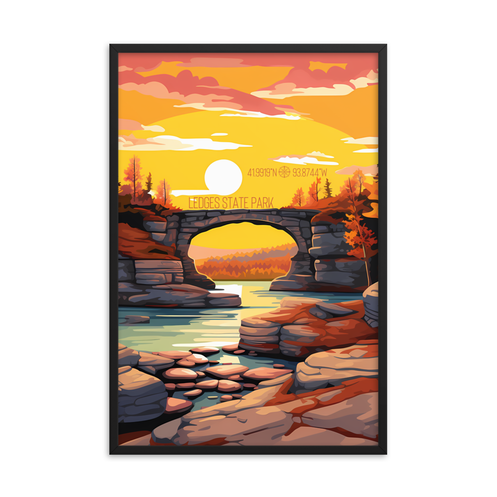 Iowa - Ledges State Park (Framed poster)