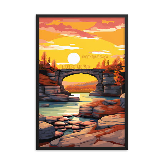 Iowa - Ledges State Park (Framed poster)