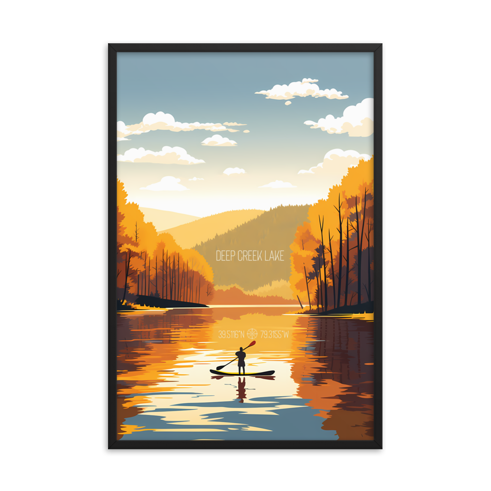 Maryland - Deep Creek Lake Area (Framed poster)