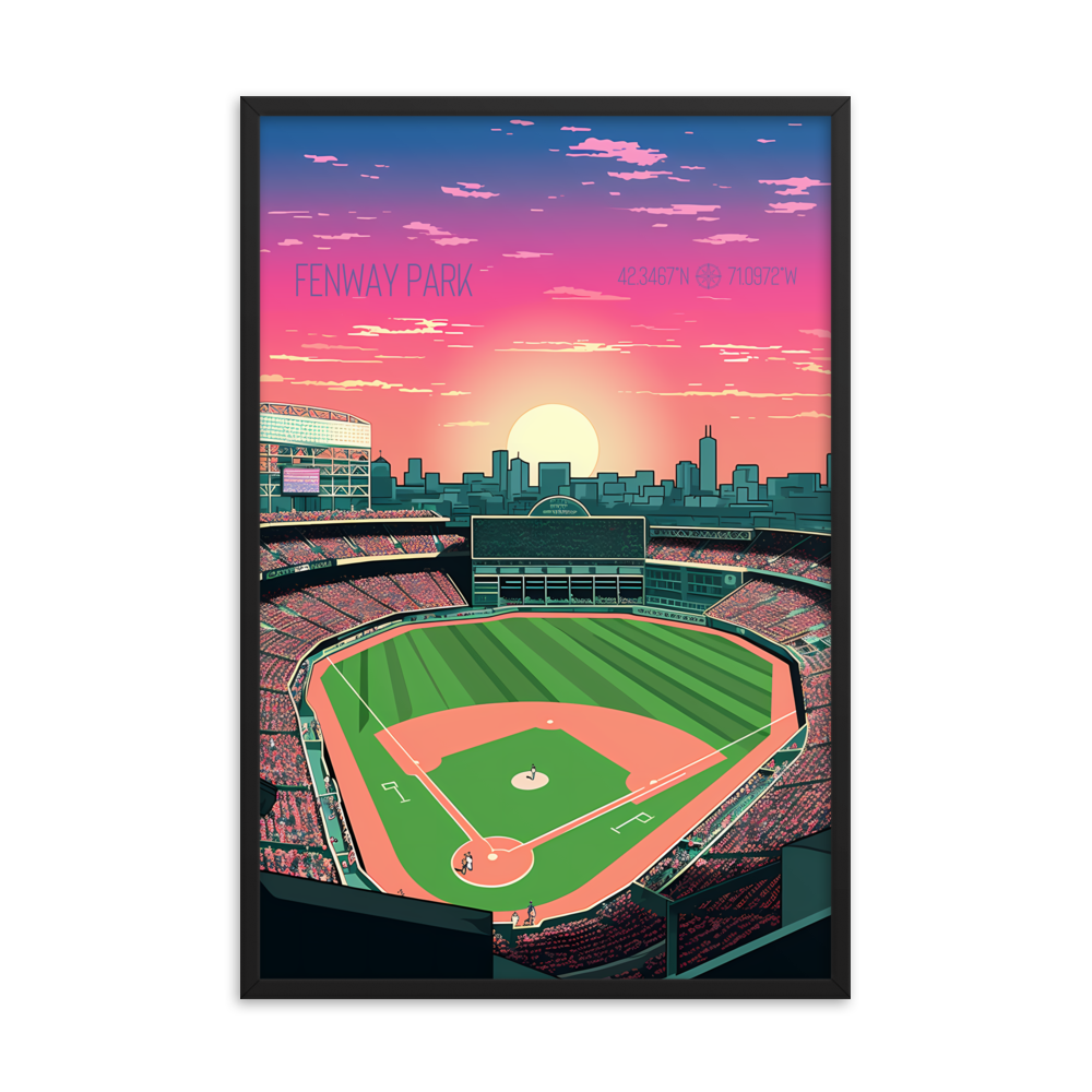 Massachusetts - Fenway Park (Framed poster)