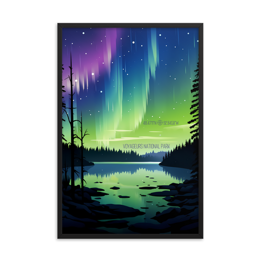 Minnesota - Voyageurs National Park (Framed poster)