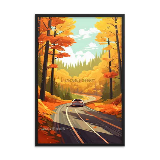 New Hampshire - Kancamagus Highway (Framed poster)