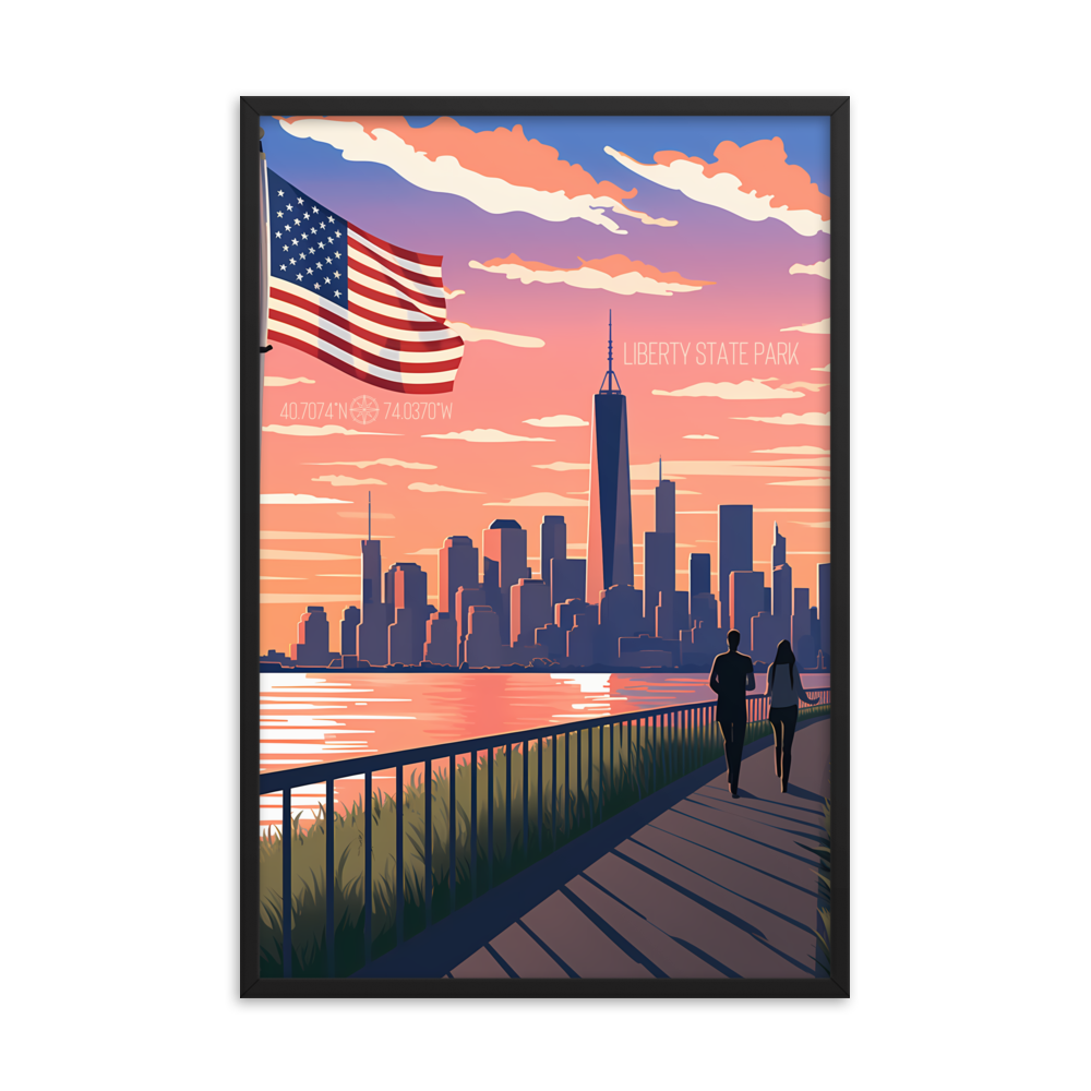 New Jersey - Liberty State Park (Framed poster)