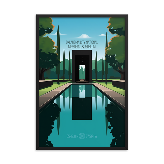 Oklahoma - Oklahoma City National Memorial  (Framed poster)