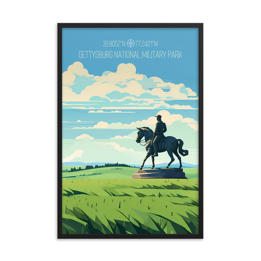 Pennsylvania - Gettysburg National Military Park (Framed poster)