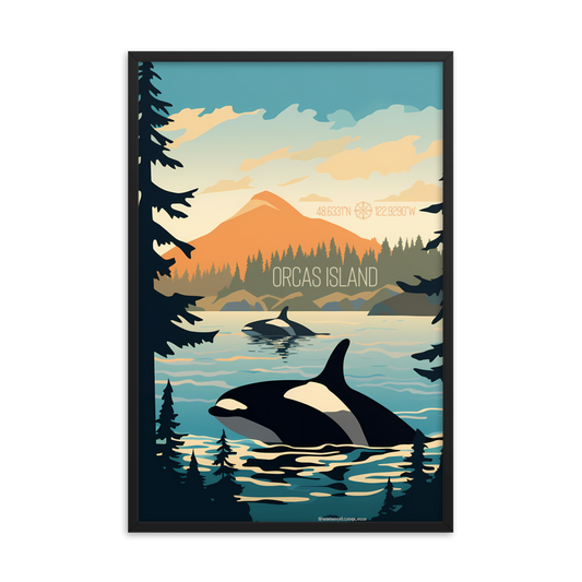 Washington - Orcas Island  (Framed poster)