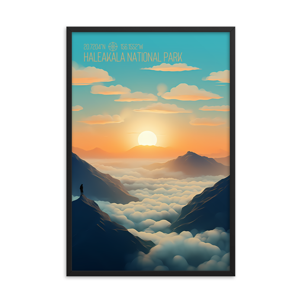 Hawaii - Haleakalā National Park (Framed poster)