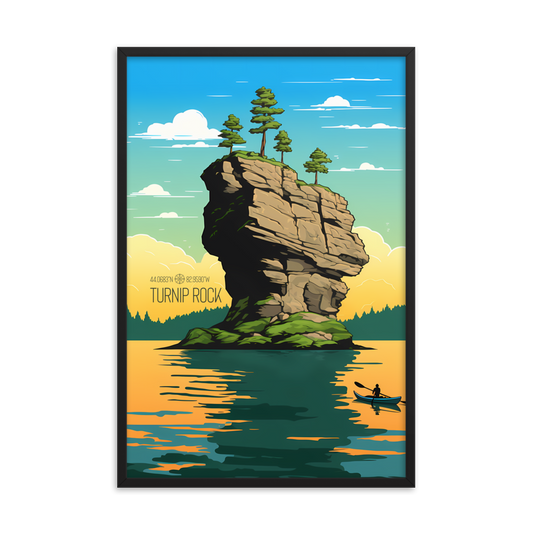 Michigan - Turnip Rock (Framed poster)