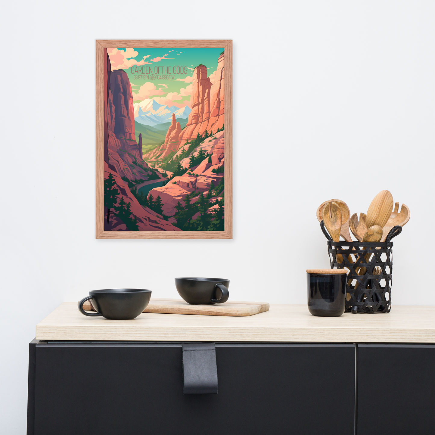 Colorado - Garden of the Gods (Framed poster)