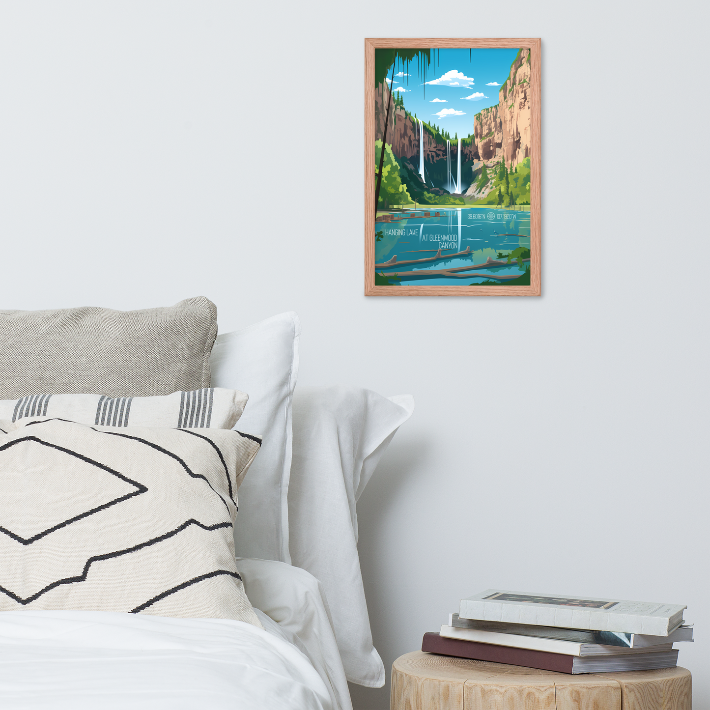 Colorado - Hanging Lake at Gleenwood Canyon (Framed poster)