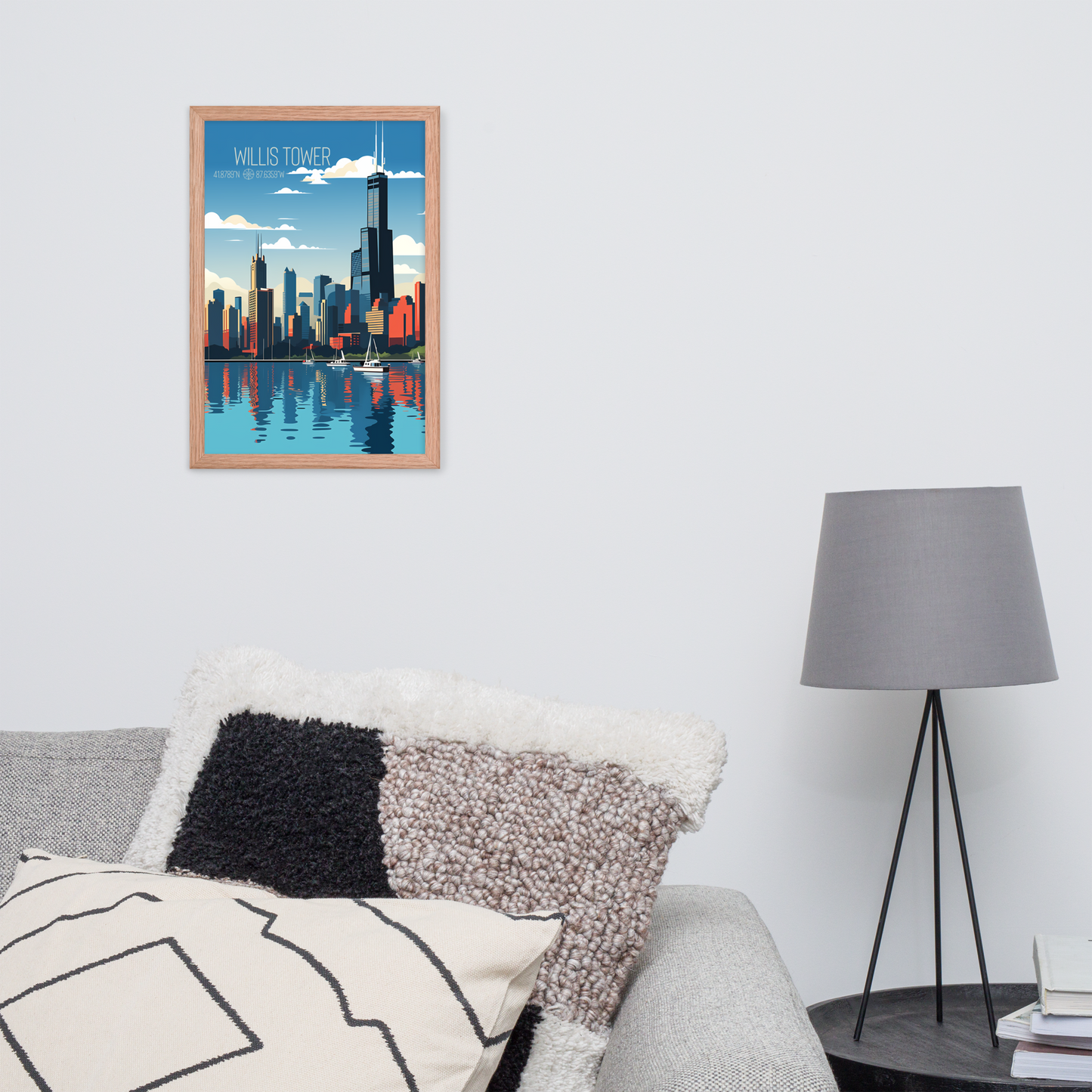 Illinois - Willis Tower (Framed poster)