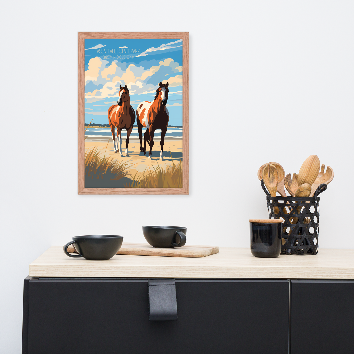 Maryland - Assateague State Park (Framed poster)