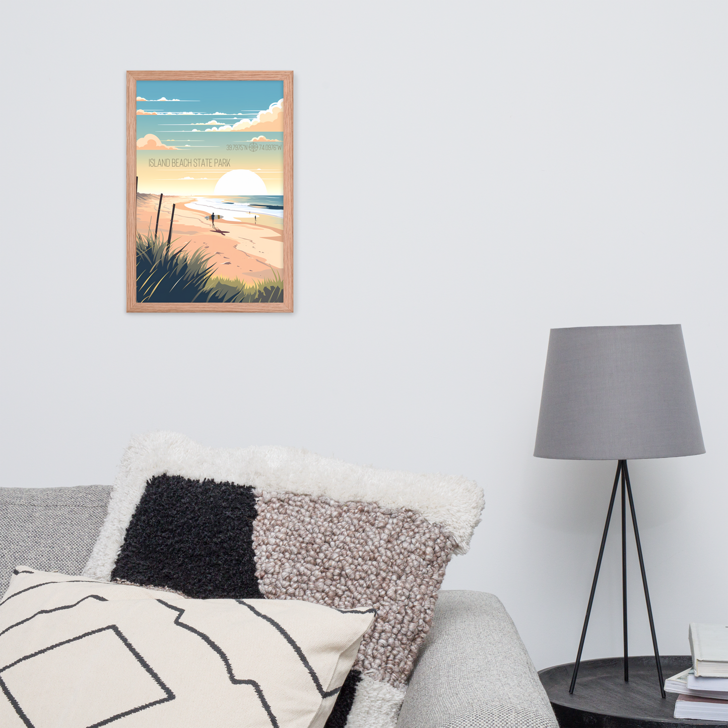 New Jersey - Island Beach State Park (Framed poster)