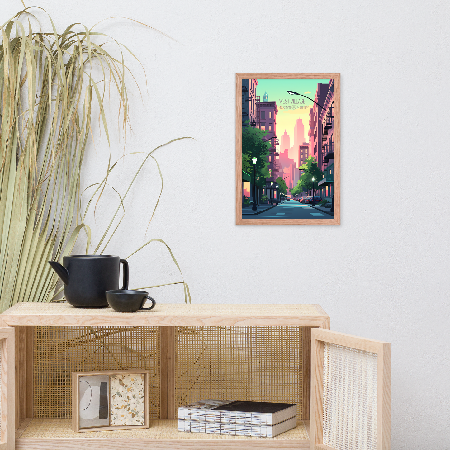 New York - West Village (Framed poster)