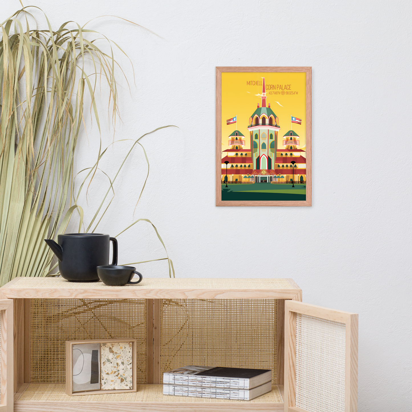 South Dakota - Mitchell Corn Palace (Framed poster)