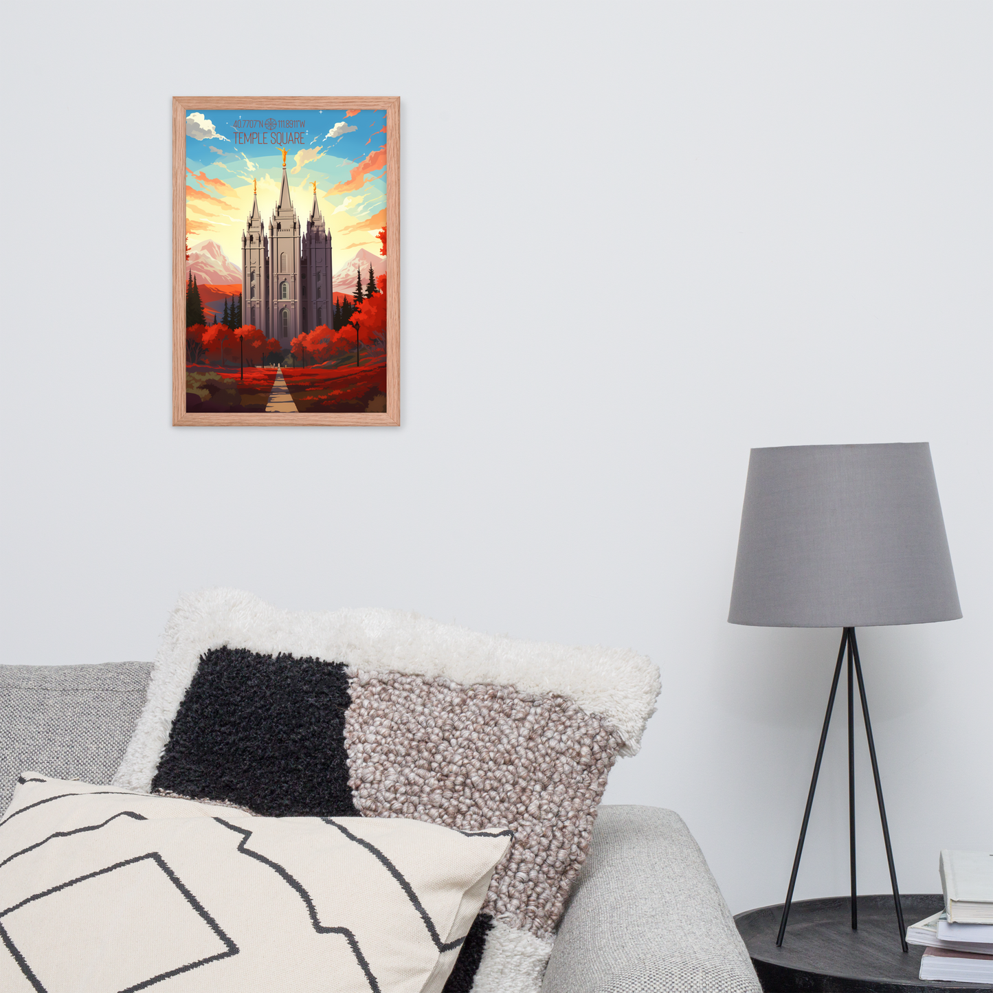 Utah - Temple Square (Framed poster)