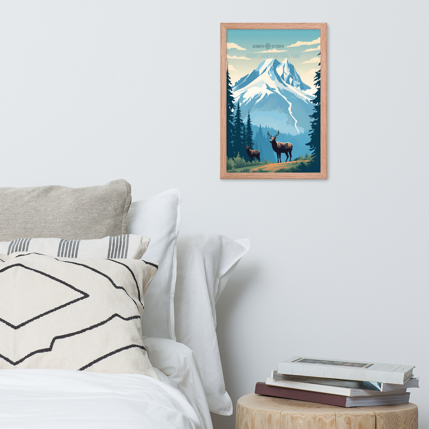 Washington - Mount Rainier National Park (Framed poster)