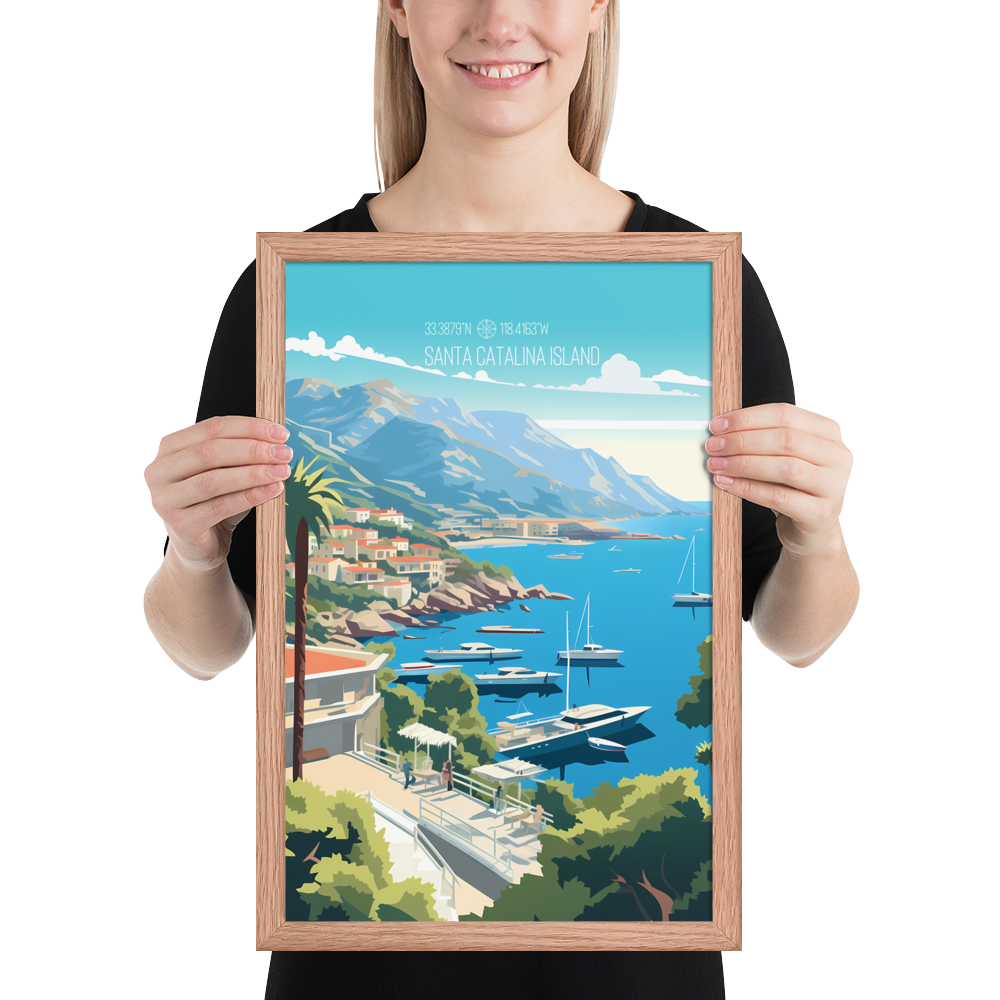 California - Santa Catalina Island (Framed poster)