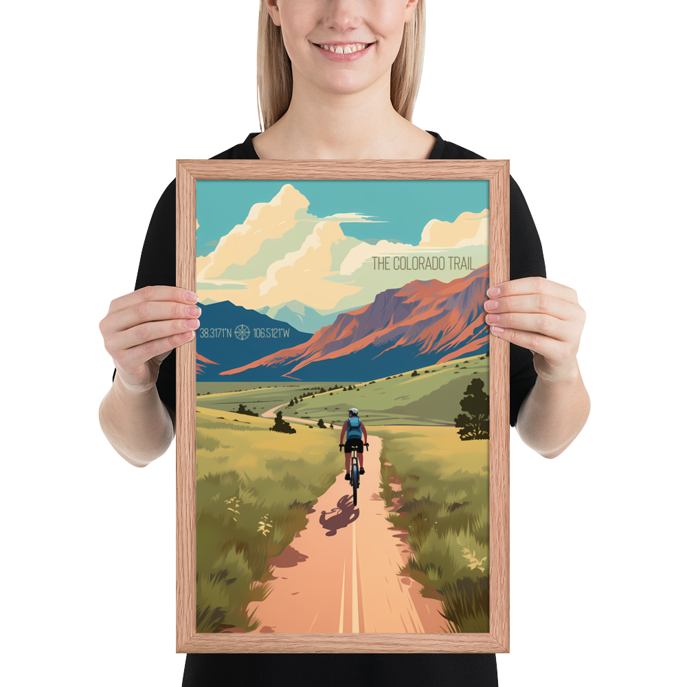 Colorado - The Colorado Trail (Framed poster)