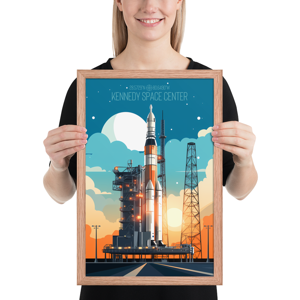 Florida - Kennedy Space Center (Framed poster)