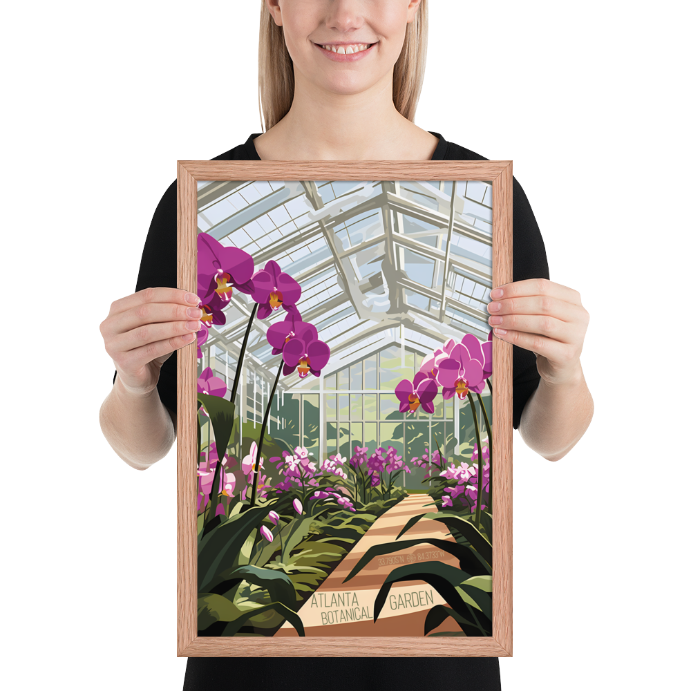 Georgia - Atlanta Botanical Garden (Framed poster)