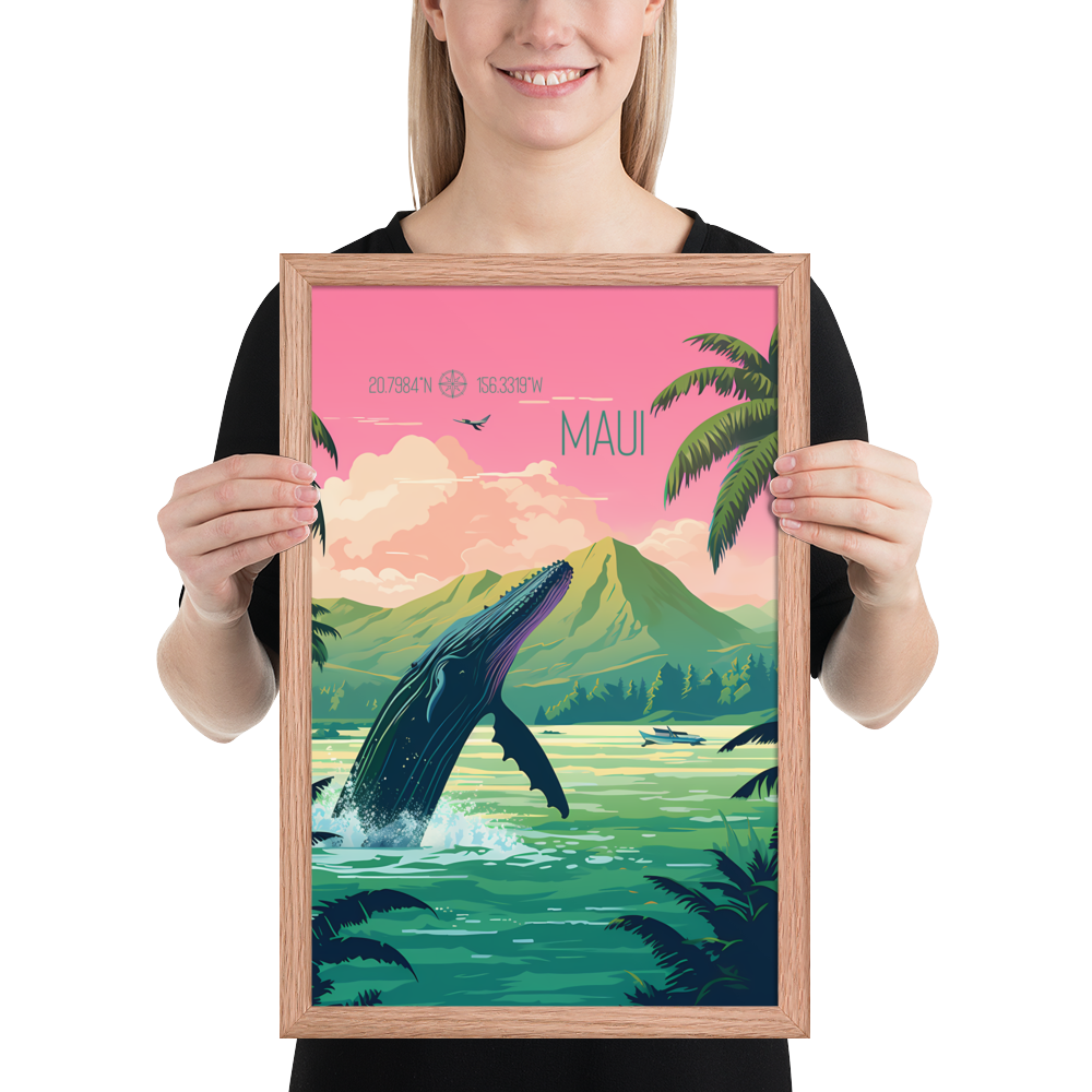 Hawaii - Maui (Framed poster)