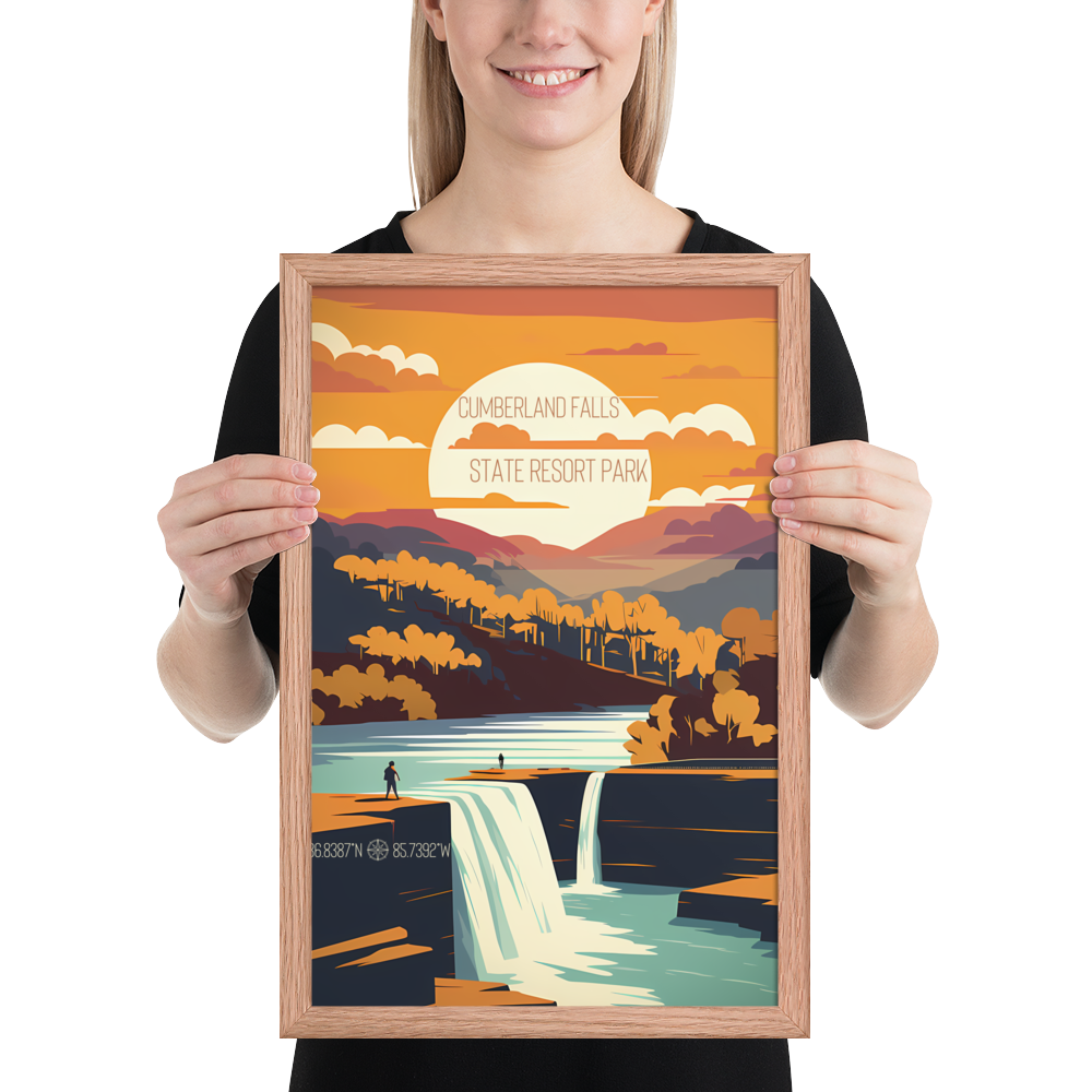 Kentucky - Cumberland Falls State Resort Park (Framed poster)