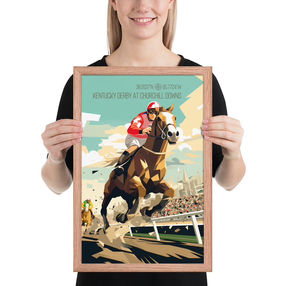 Kentucky - Kentucky Derby (Framed poster)