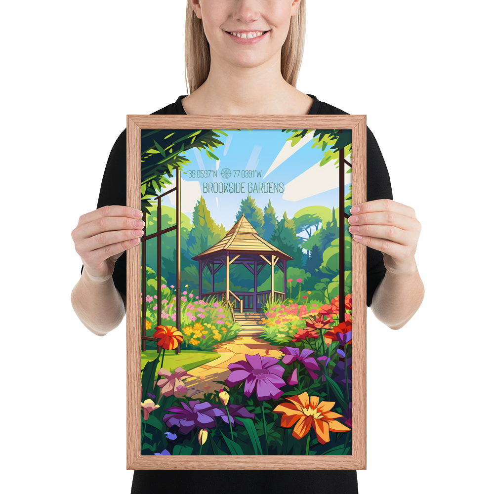 Maryland - Brookside Gardens (Framed poster)